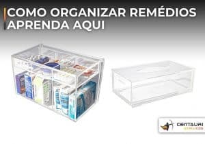 caixa de acrílico para remédio