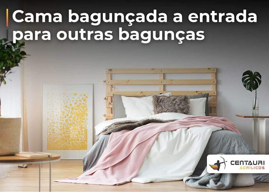 cama bagunçada