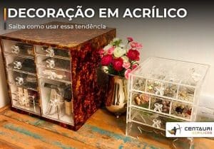 decoração em acrílico