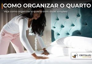 mulher organizando a cama do quarto