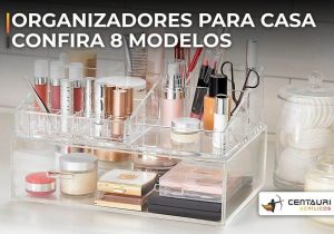 organizador de maquiagem de acrílico