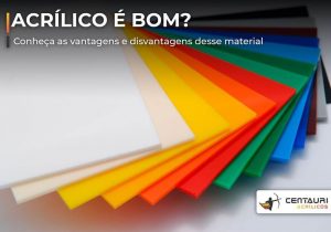 peças de acrílico colorido