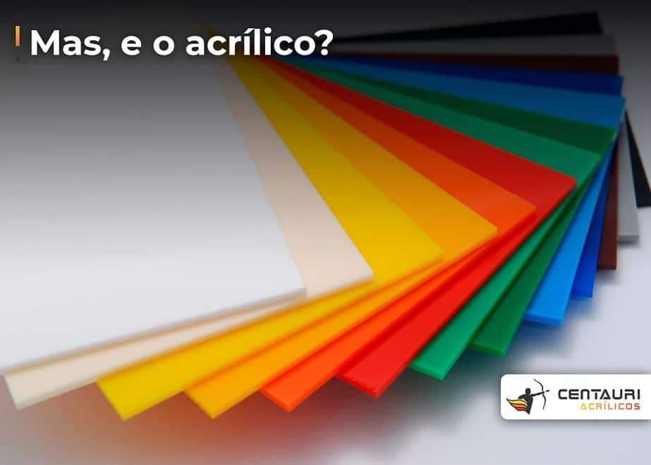 placas de acrílico colorido