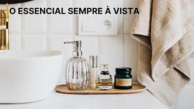 Utensílios e porta itens de banheiro para higiene