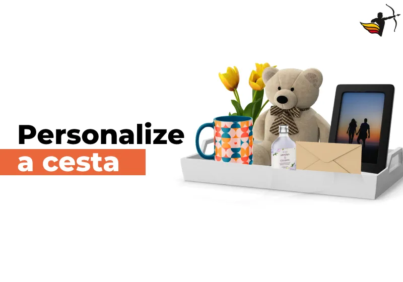 Cesta personalizada de café da manhã