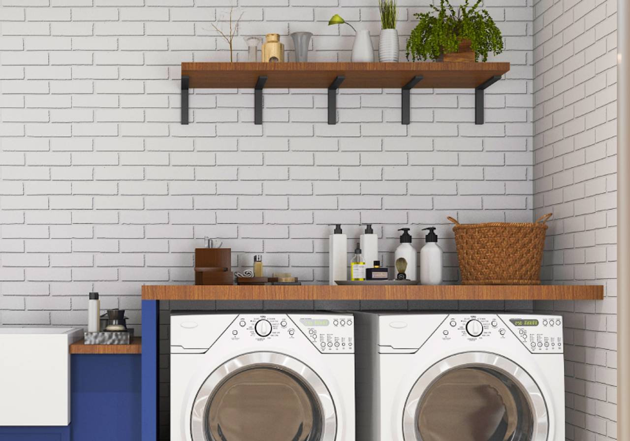 prateleiras e armarios lavanderia