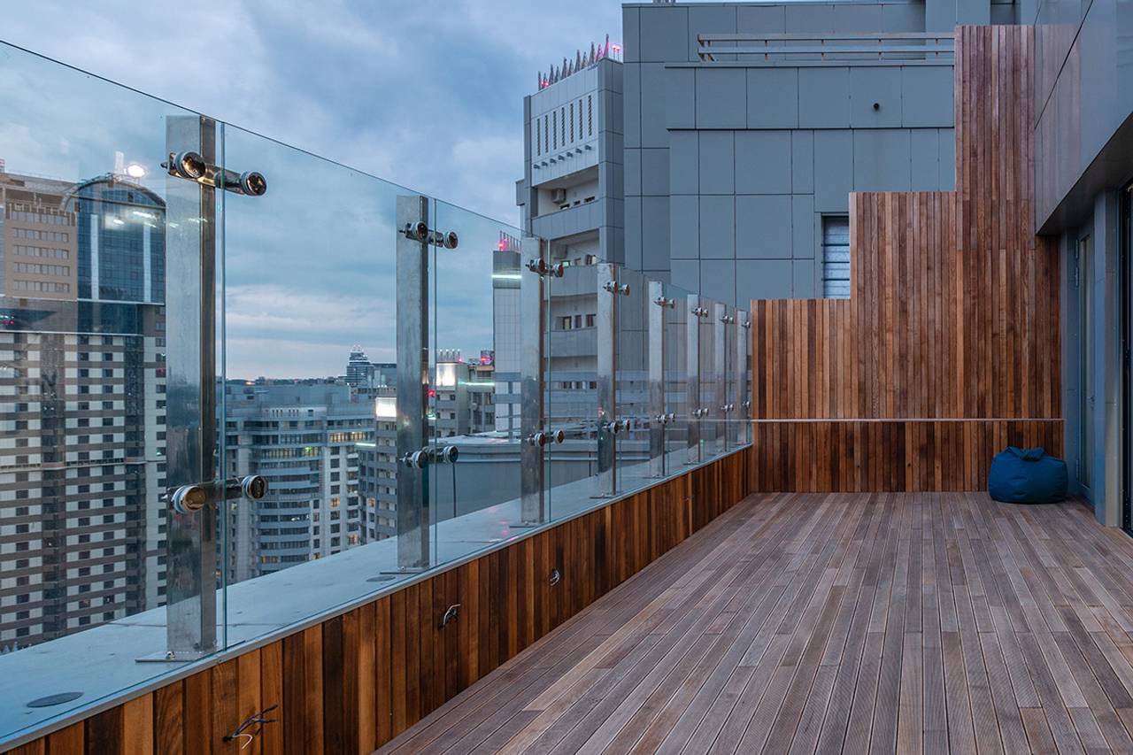 Vista da sacada para outros prédios