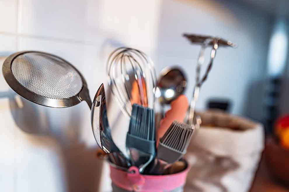 Utensílios de cozinha essenciais